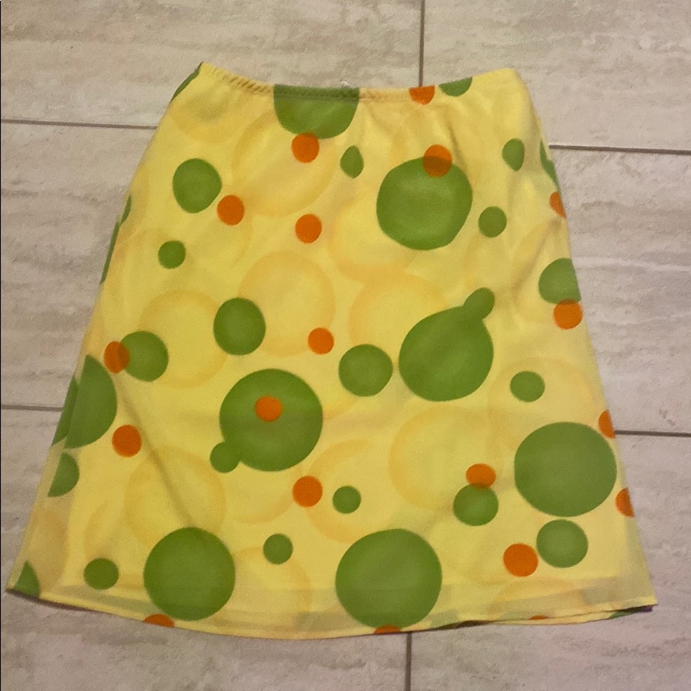 Vintage Vibrant Multi Color Circle Skirt
